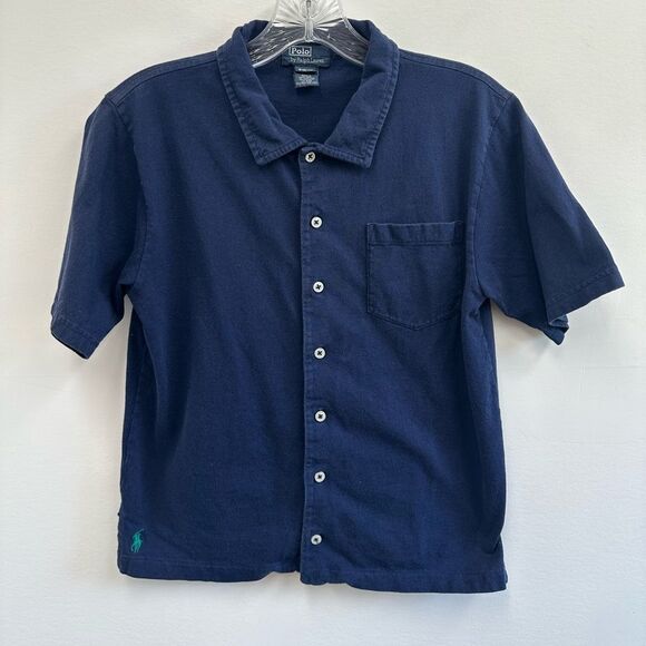 Y2K Polo Ralph Lauren Jersey Knit 100% cotton Collared Short Sleeve Polo Size S - Picture 5 of 9